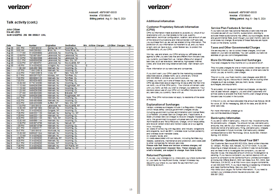 USA New Jersey Verizon utility 13 14 scr